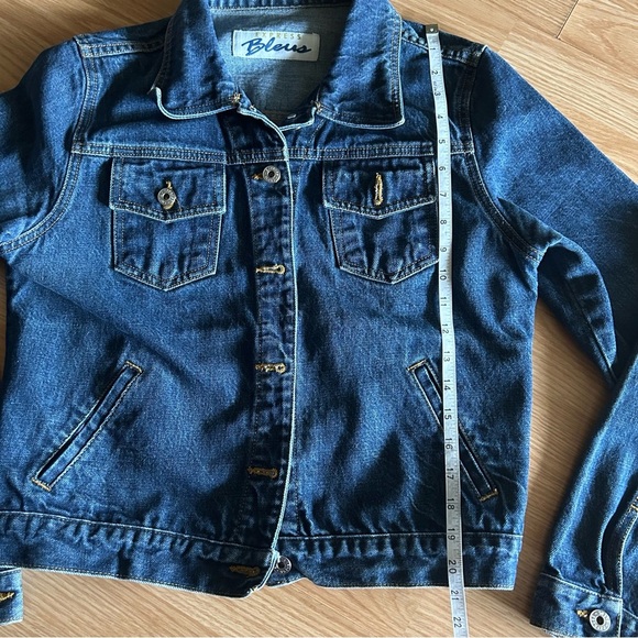 Vintage Express Bleus Denim Jean Jacket Sm/M - Picture 7 of 9